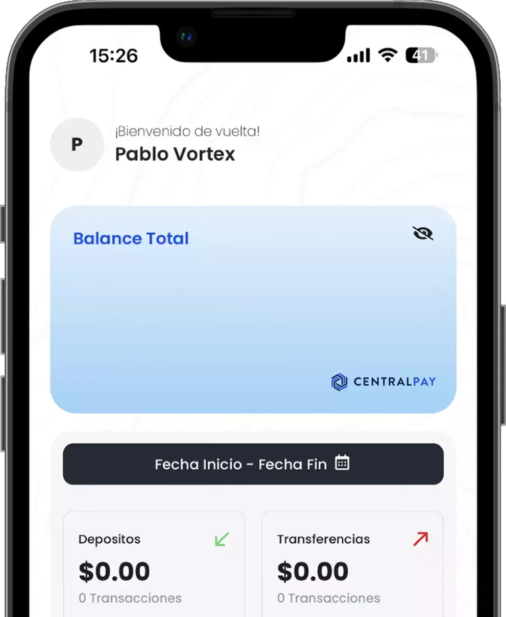 Aplicación móvil CentralPay